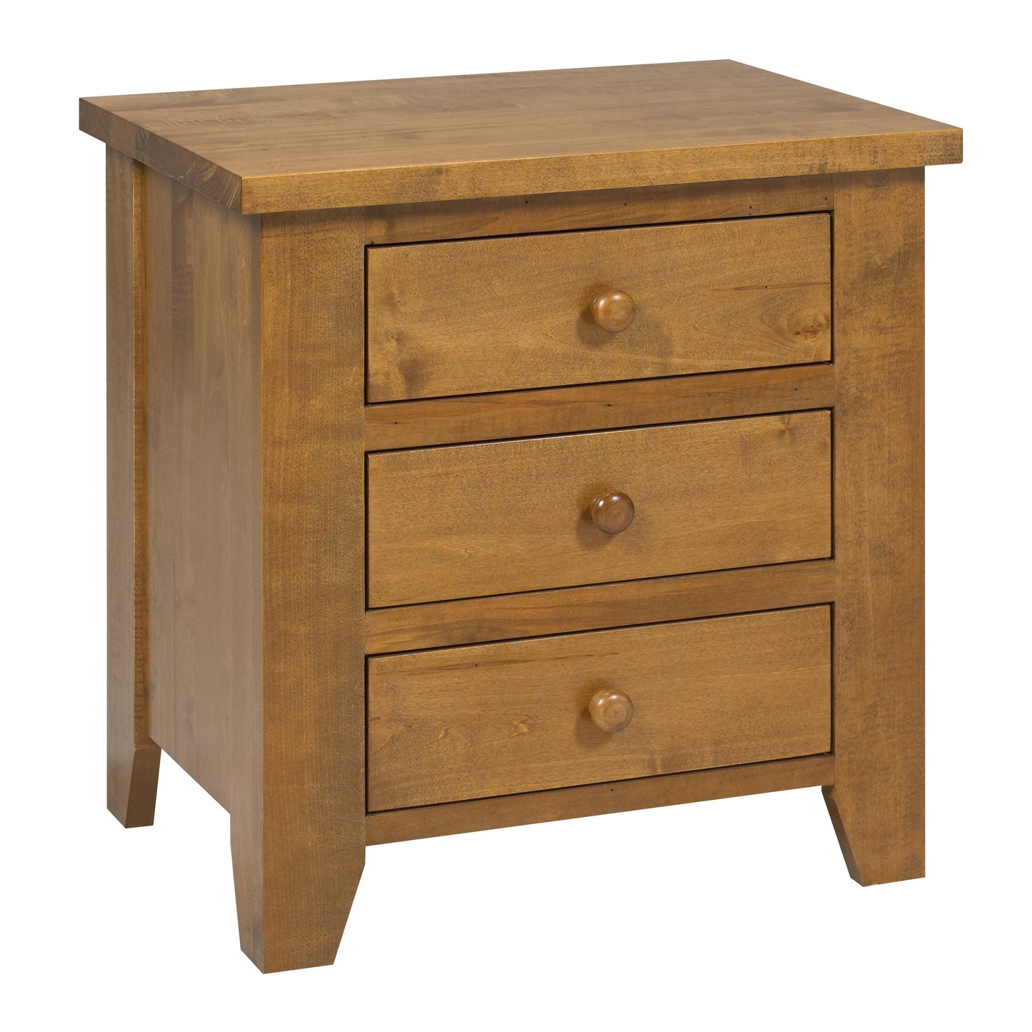 Rough Cut  3 Drawer Nightstand 26"W