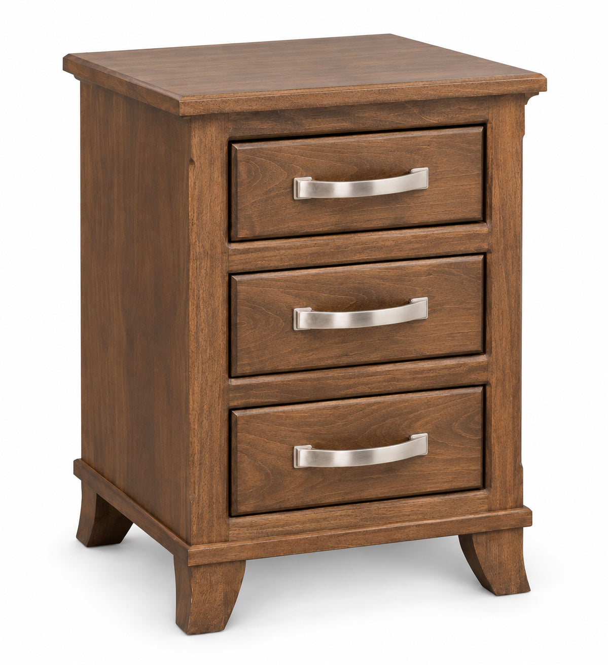 Bourbon  3 Drawer Nightstand 20"W