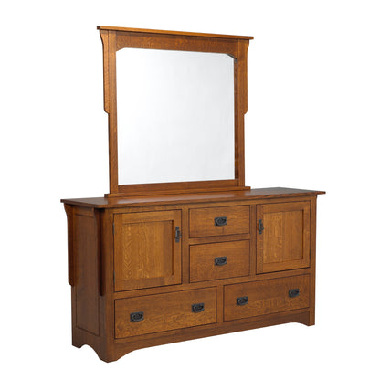 Mission  8 Drawer/Door Dresser