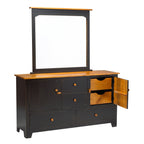 Rustic  8 Drawer/Door Dresser