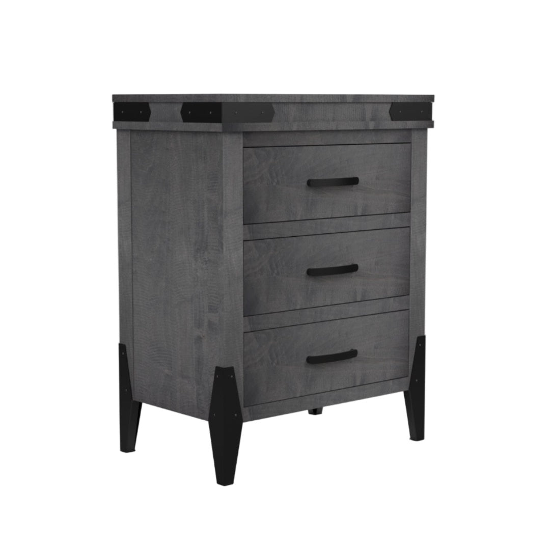 Flat Iron  3 Drawer Chest