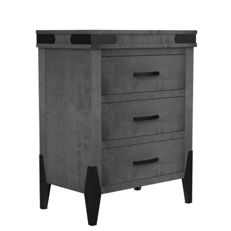 Flat Iron  3 Drawer Chest