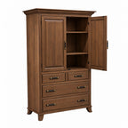 Bourbon  Large 4Drawer Plain Top Armoire 42"W