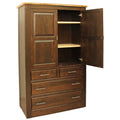 Live Edge  Large 4Drawer Plain Top Armoire 42"W