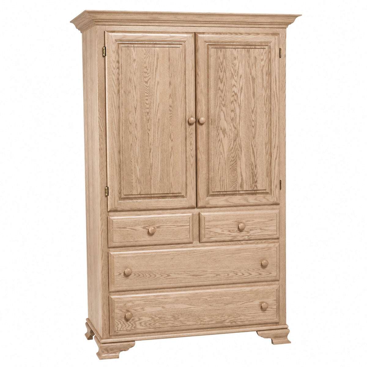 Country Lane  Large 4Drawer Plain Top Armoire 42"W