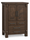 Austin  Large 4Drawer Plain Top Armoire 42"W