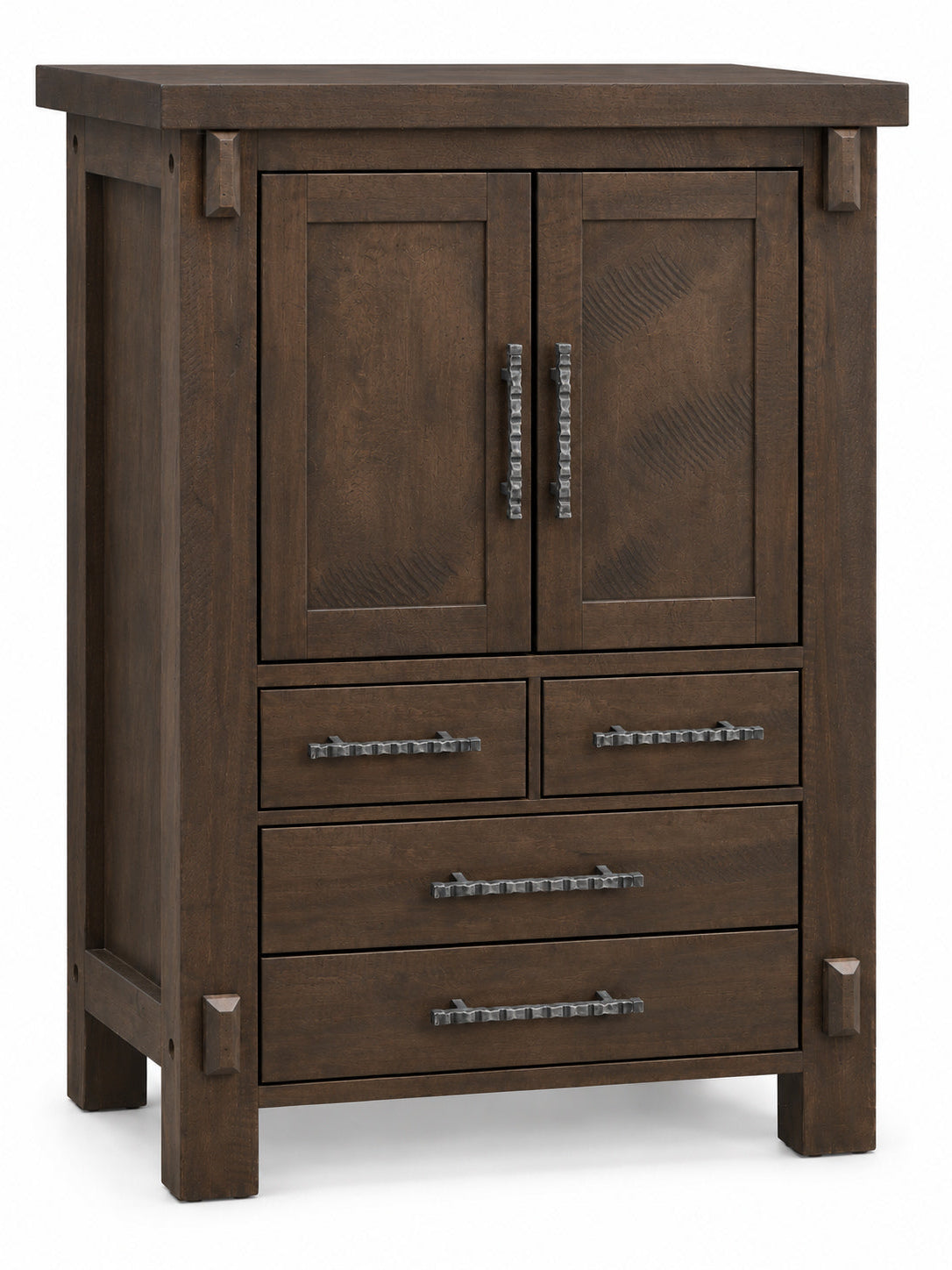 Austin  Large 4Drawer Plain Top Armoire 42"W
