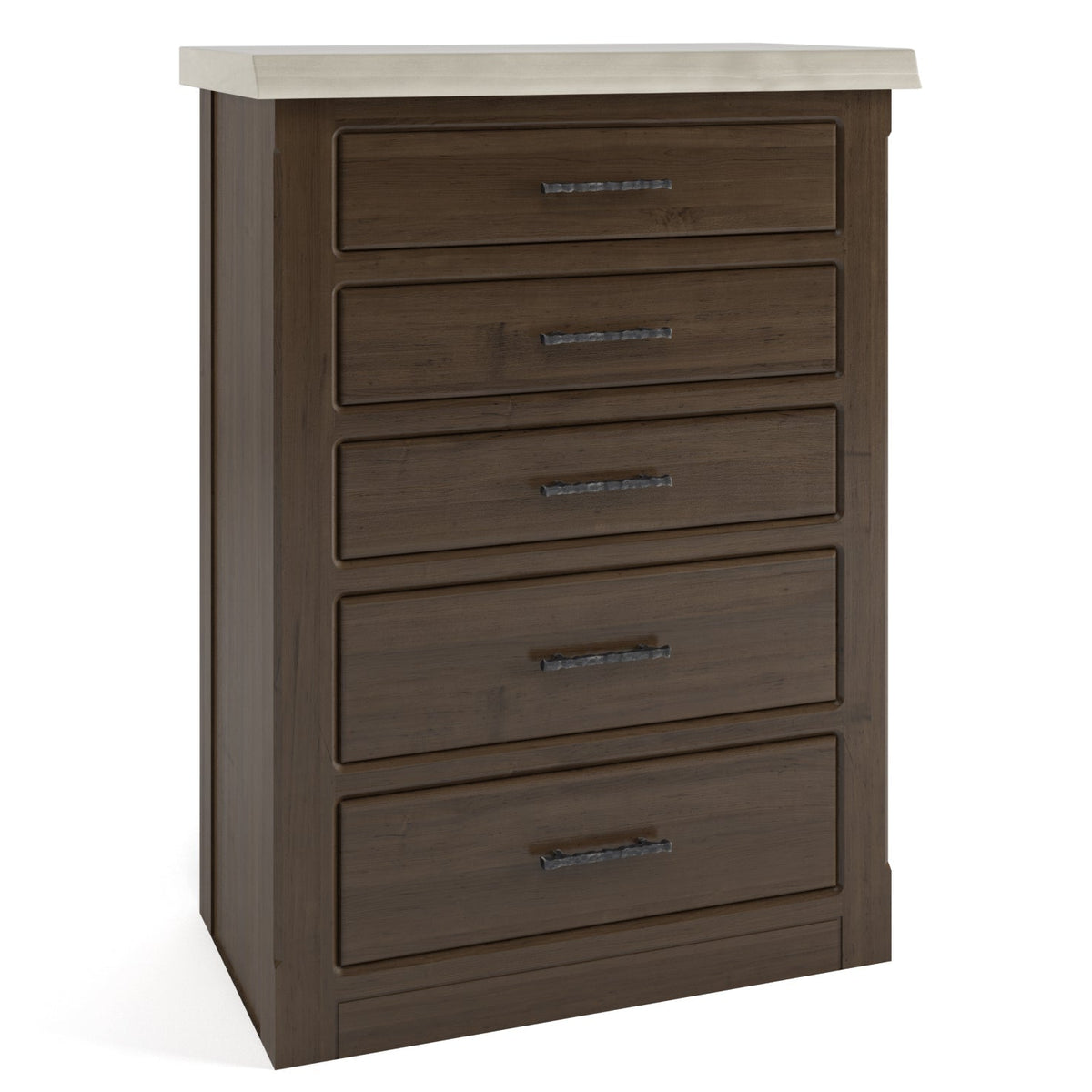 Live Edge  5 Drawer Chest