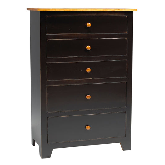 Rustic  5 Drawer Chest