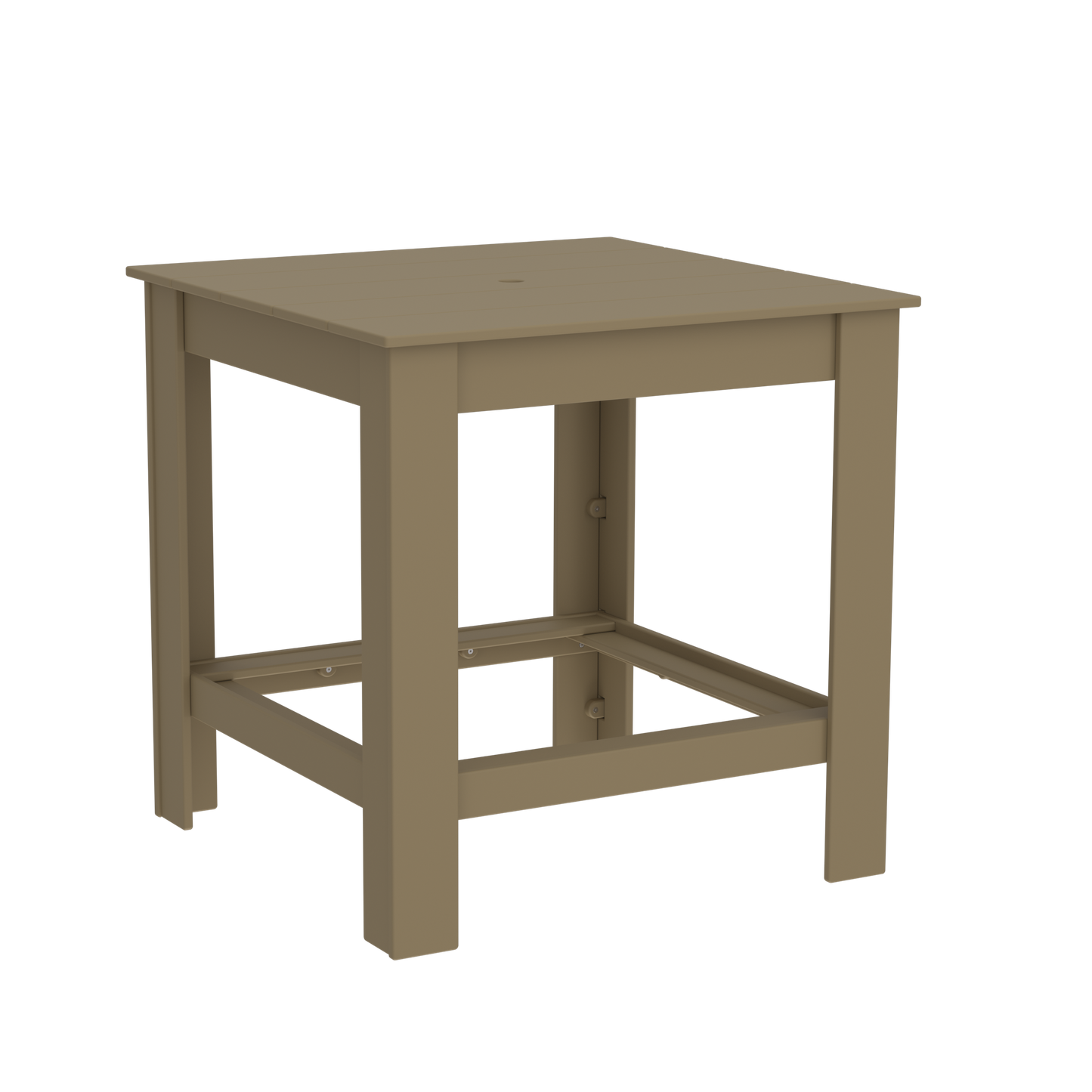 Modern Outdoor Square Bar Table 42"Wx42"Dx42"H