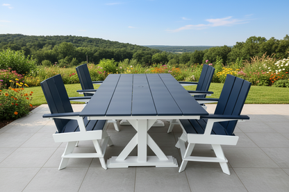 Modern Outdoor Swivel Dining Arm Chair
