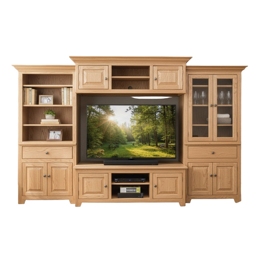 Bourbon 4pc Entertainment Wall Unit (F3+F7+F7B+F1)