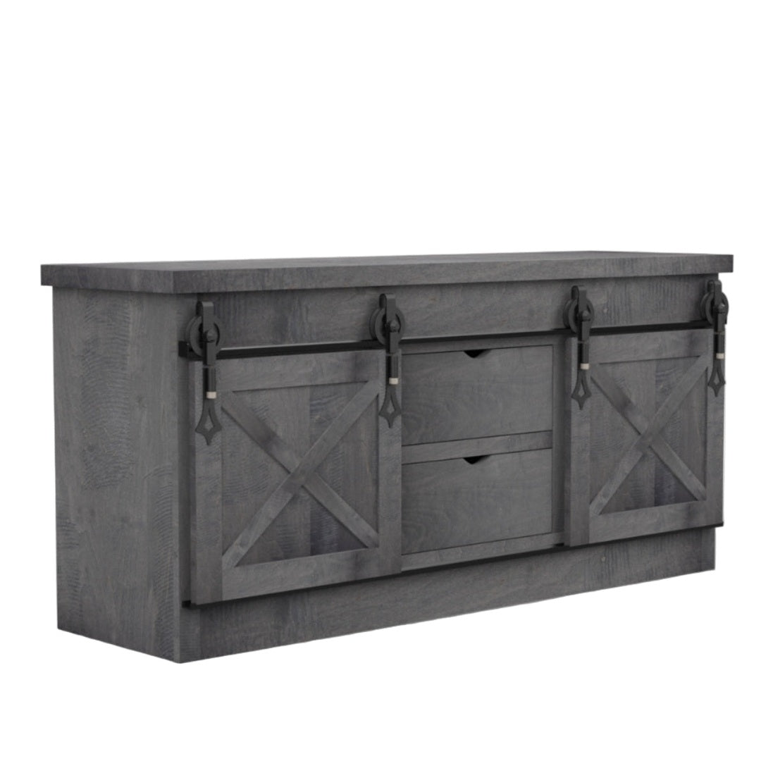 Barn Door 66" HDTV Stand
