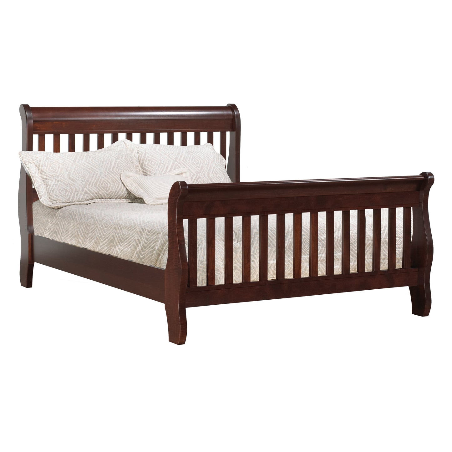 Bourbon Queen Slat Sleigh Bed