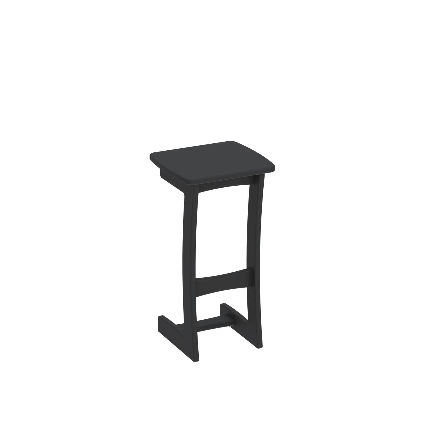 Modern Outdoor C End Table 13"Wx12"Dx25"H