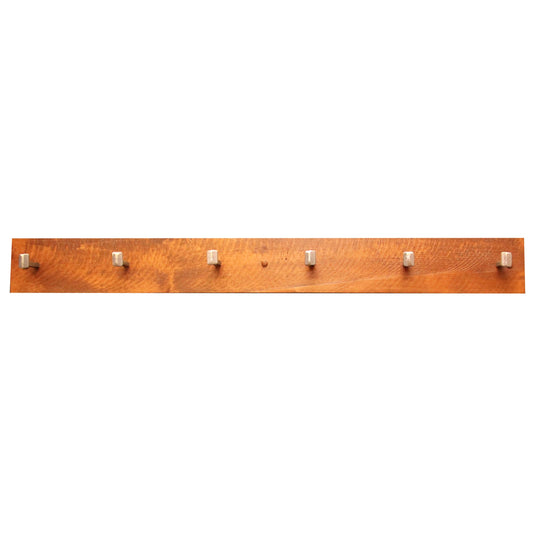 Rough Sawn Coat Rack w/Mini Rail Spikes (6 spikes)