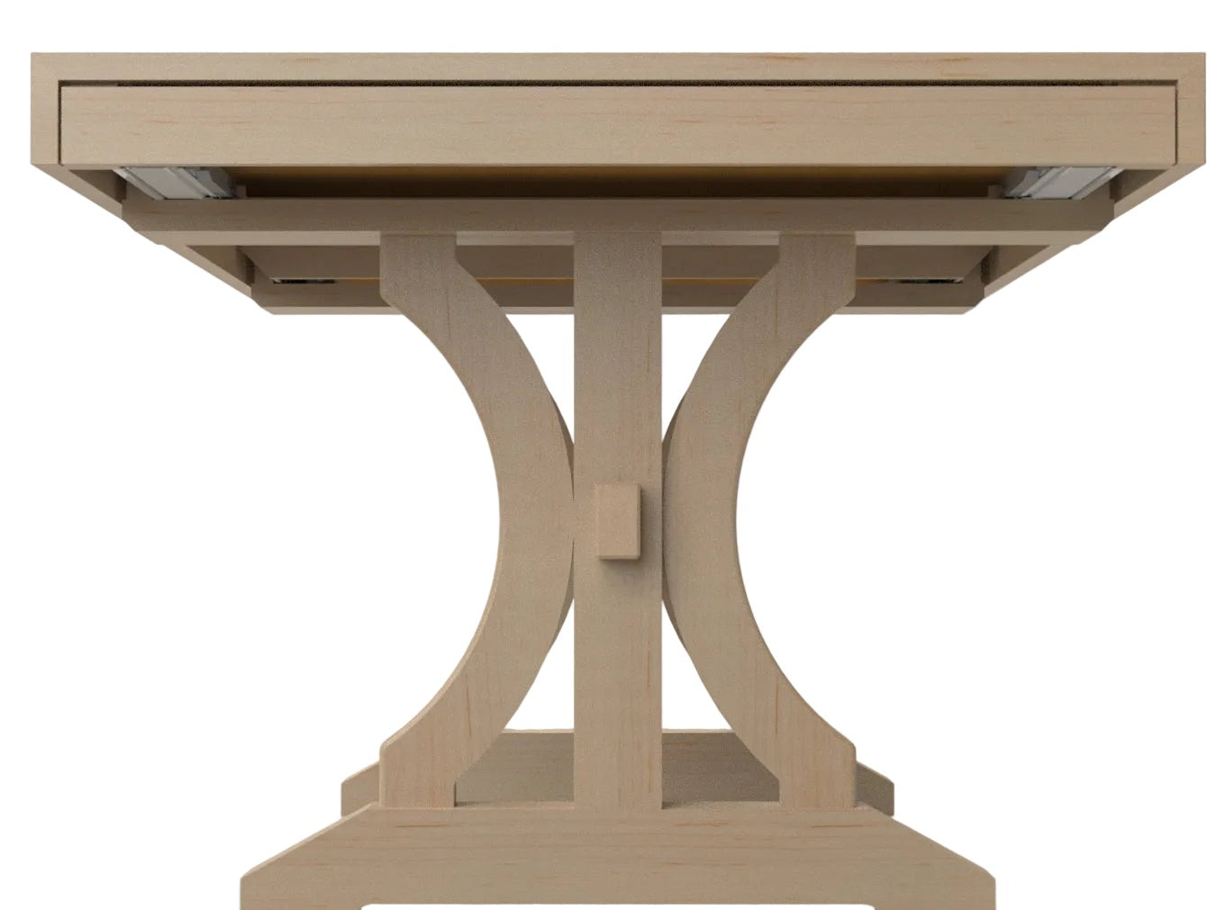 Mitered Dining Table with Meadow Base