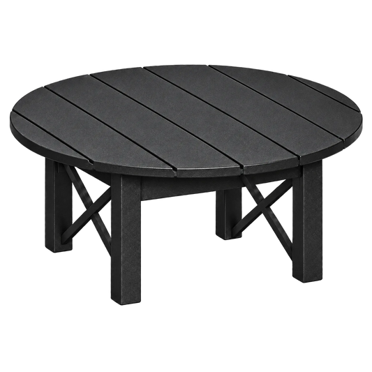 Modern Outdoor X Round Coffee Table  36"Wx36"Dx19"H
