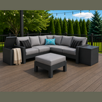 Modern Outdoor Storage End Table