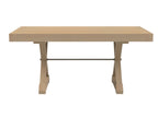 Mitered Dining Table with Modern Farmhouse X-Base
