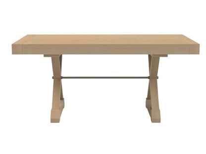 Mitered Dining Table with Modern Farmhouse X-Base
