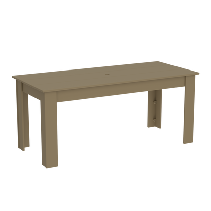 Modern Outdoor Dining Table 72"Wx32"Dx31"H