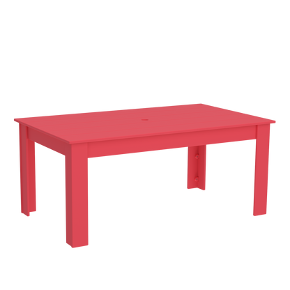 Modern Outdoor Dining Table 72"Wx42"Dx31"H