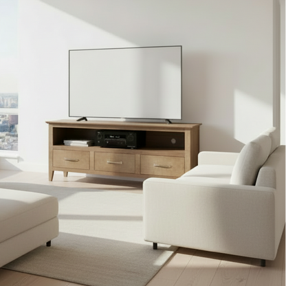 Shaker  60" 3 Drawer HDTV Stand