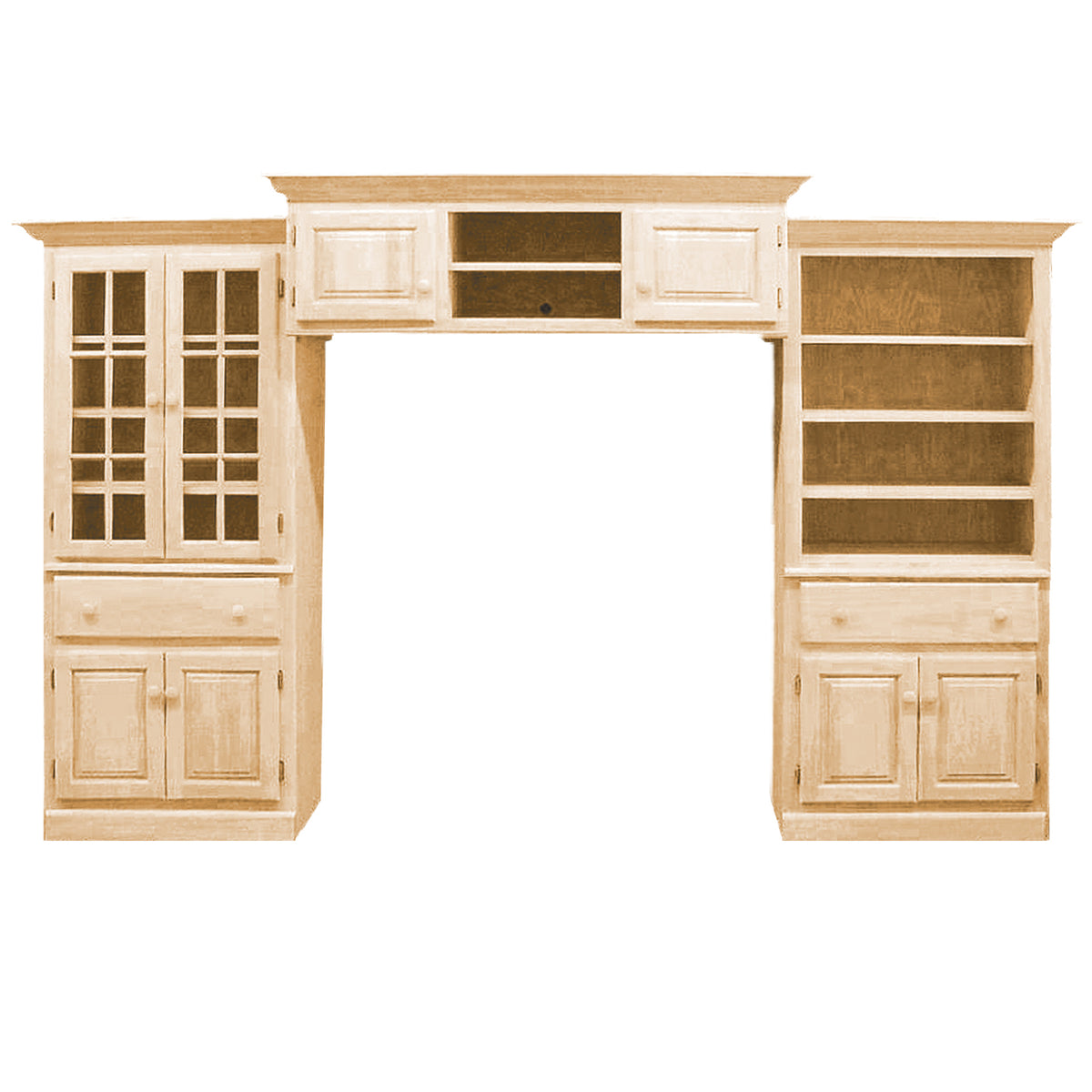 Country Lane 3pc Entertainment Wall Unit (F1+F7+F3)