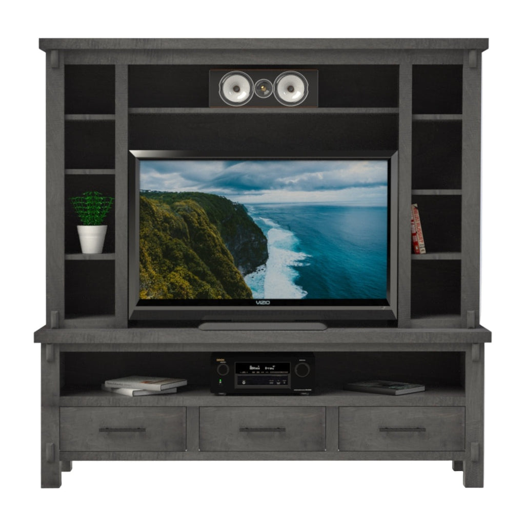 Austin  72" 3 Drawer HDTV Stand w/Hutch
