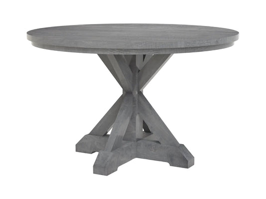 42" Round Farmhouse X-Base Table