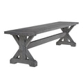Farmhouse Trestle X-Base  72" Bench Slab Top