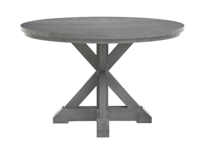 42" Round Farmhouse X-Base Table