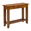 Bourbon  Hall Table w/Drawer & Shelf