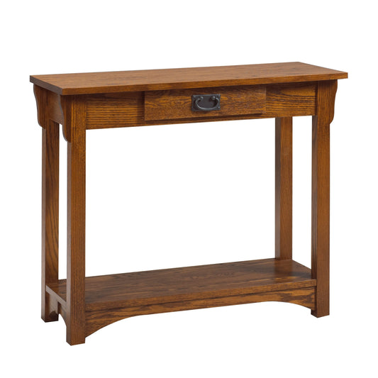 Mission  Hall Table w/Drawer & Shelf