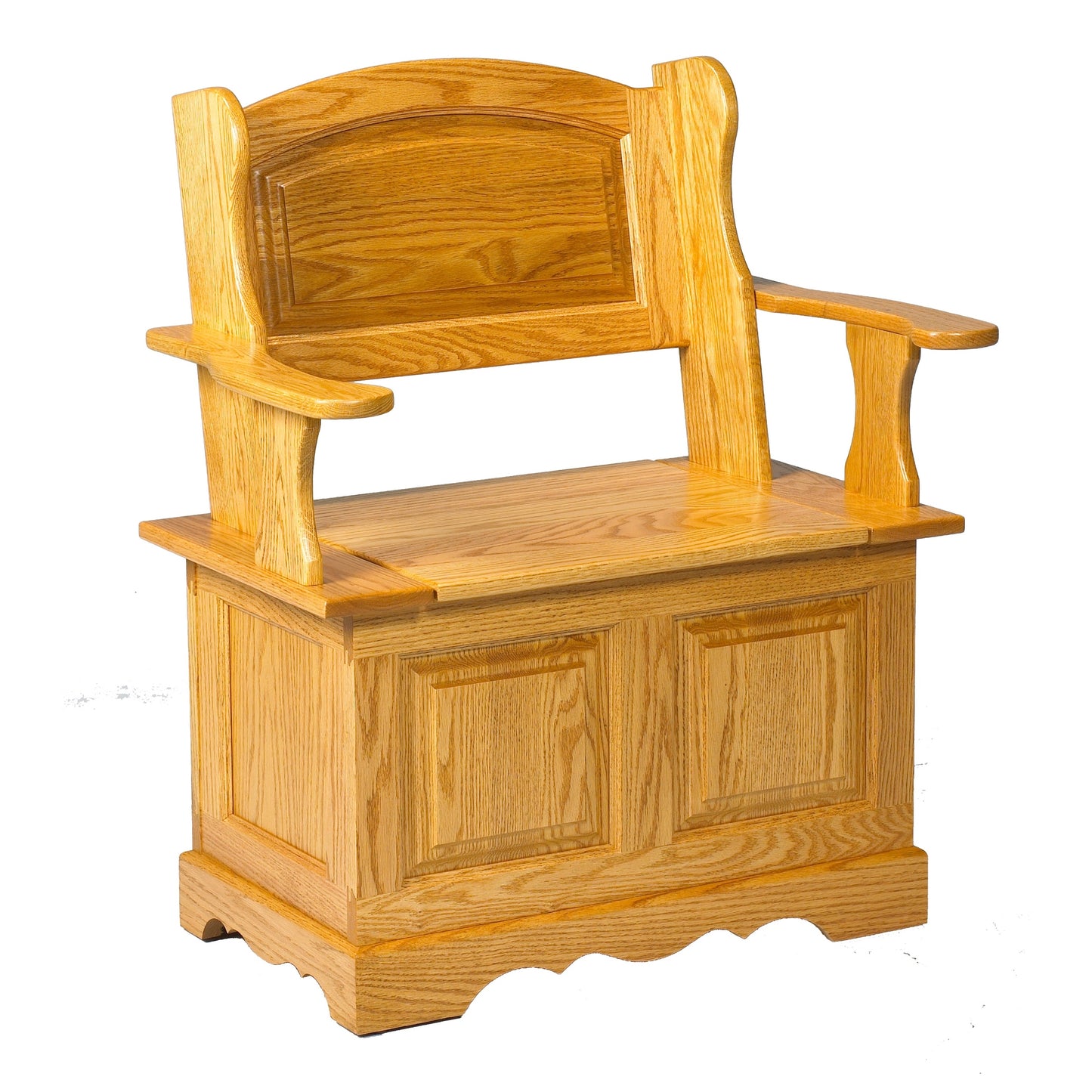 Country Lane  Small Raised Panel Back Bench