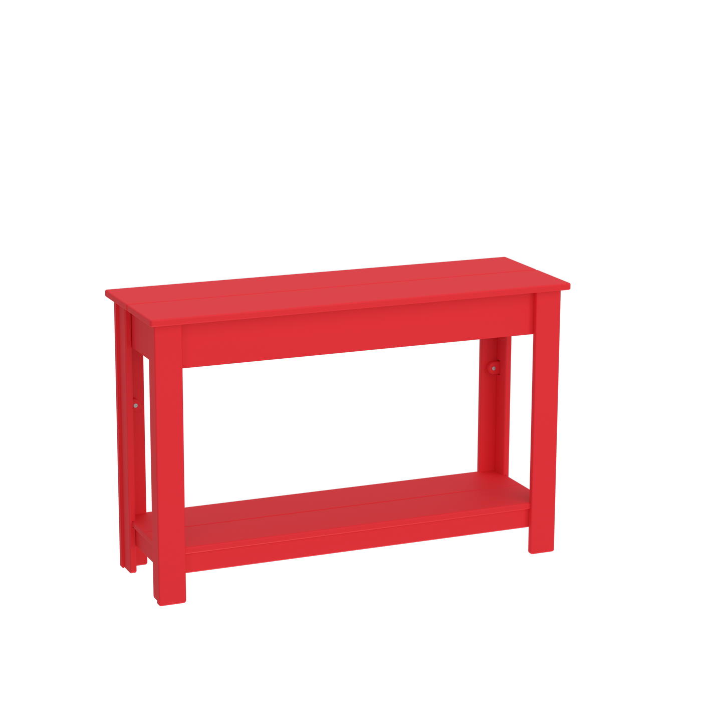 Modern Outdoor Hall Table with Shelf 48"Wx16"Dx31"H