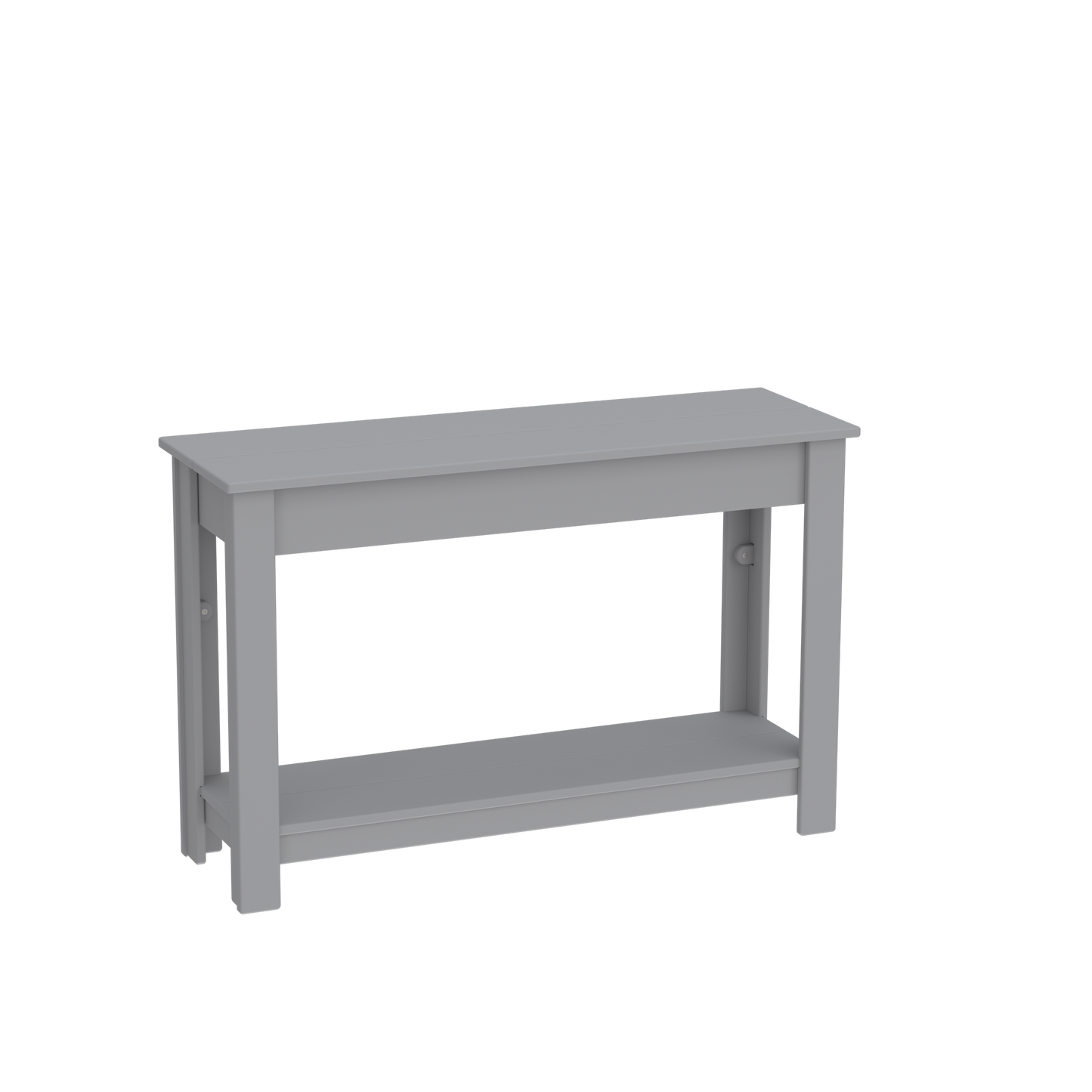 Modern Outdoor Hall Table with Shelf 48"Wx16"Dx31"H