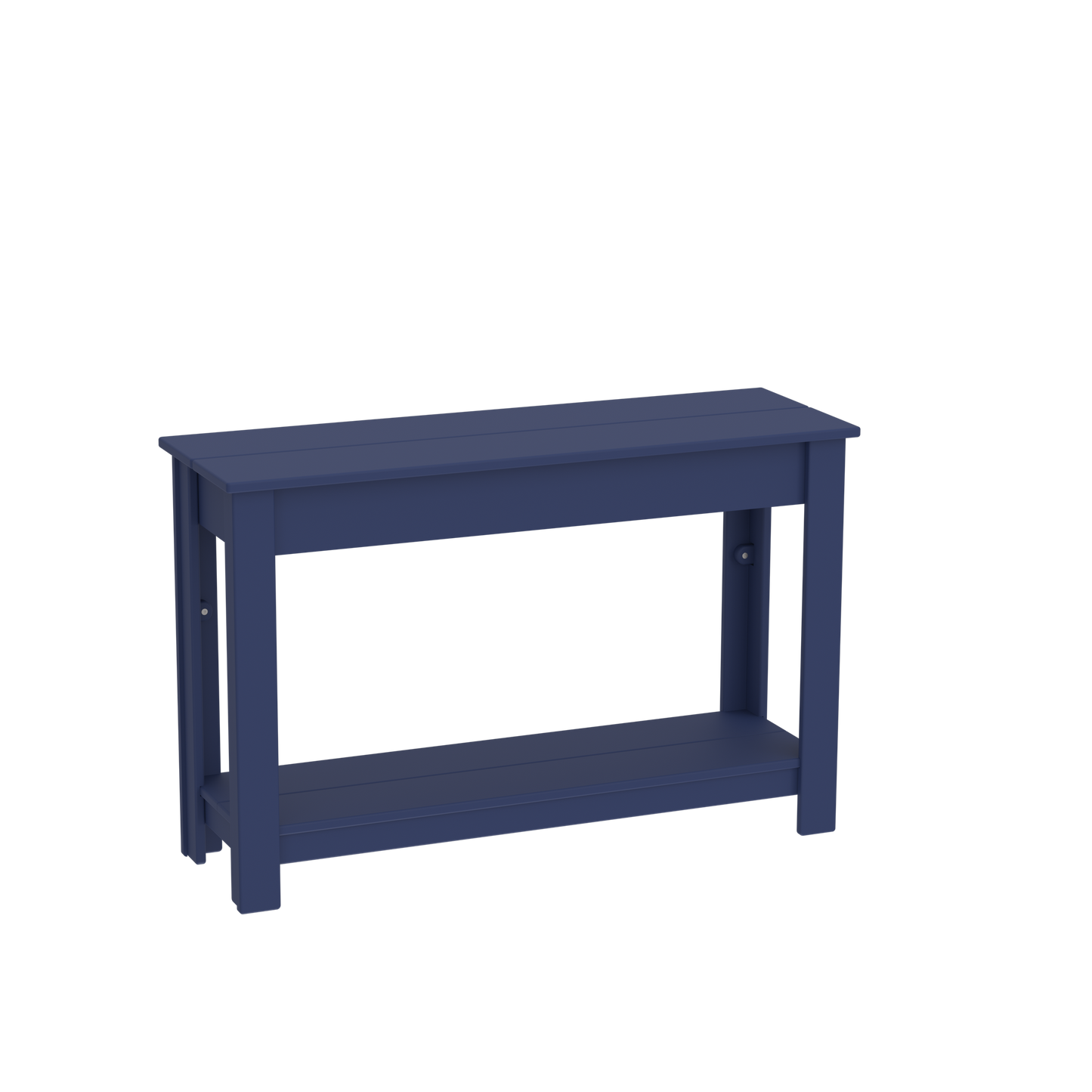 Modern Outdoor Hall Table with Shelf 48"Wx16"Dx31"H