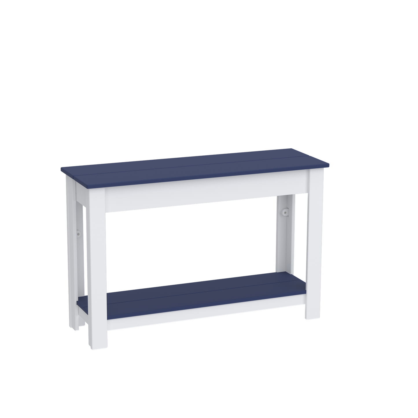 Modern Outdoor Hall Table with Shelf 48"Wx16"Dx31"H