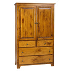 Havelock  Large 4Drawer Plain Top Armoire 42"W