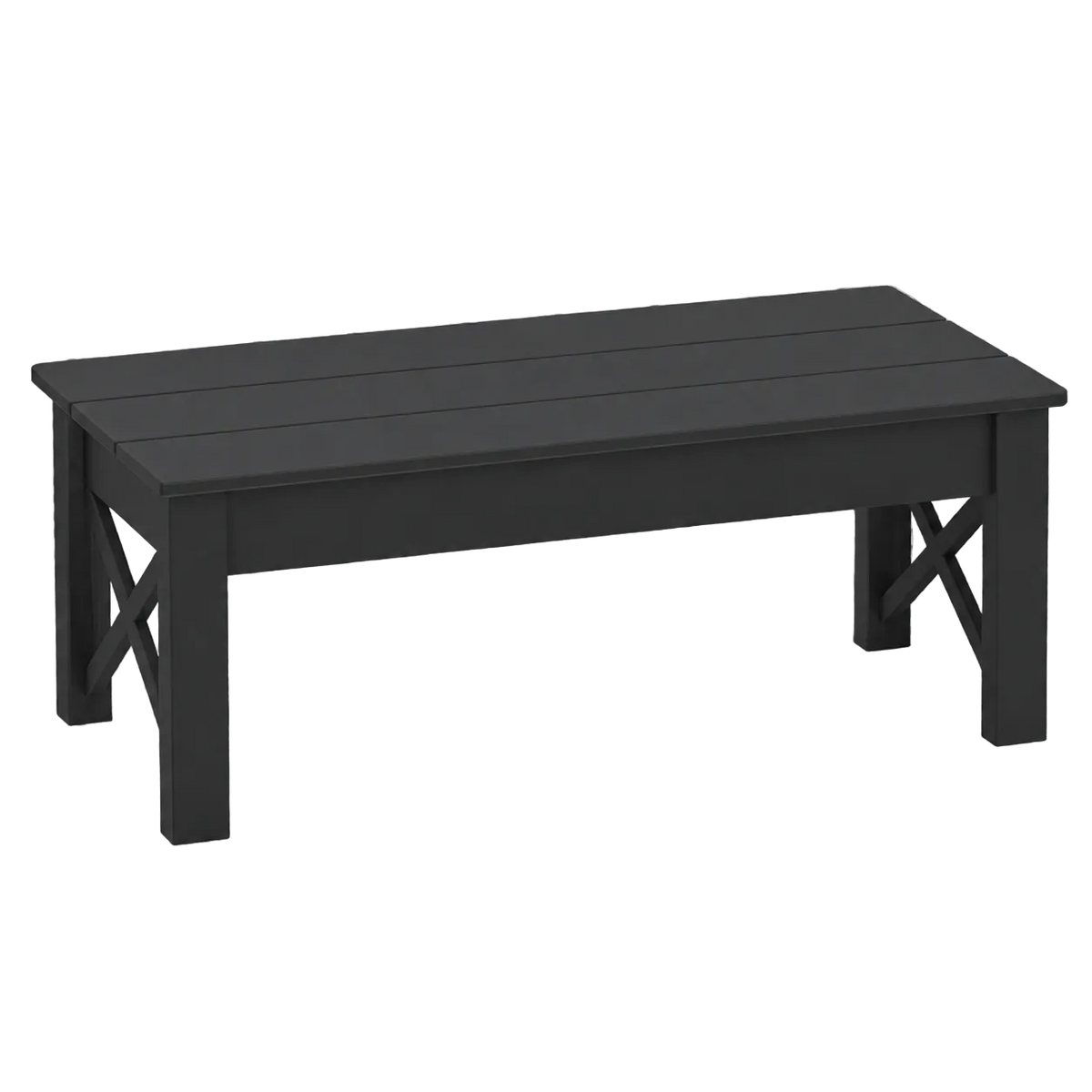 Modern Outdoor X Coffee Table 48"Wx24"Dx19"H