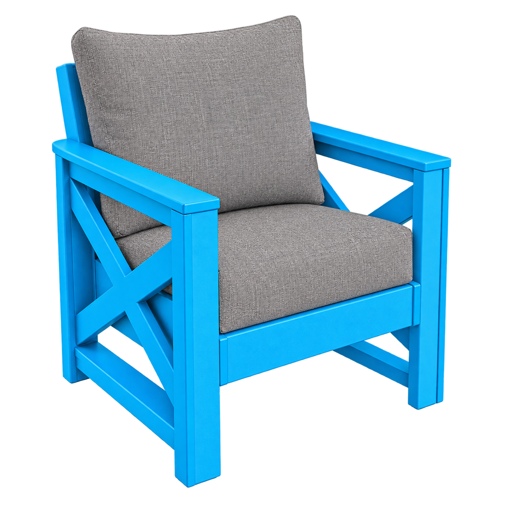 Modern Outdoor X Arm Chair