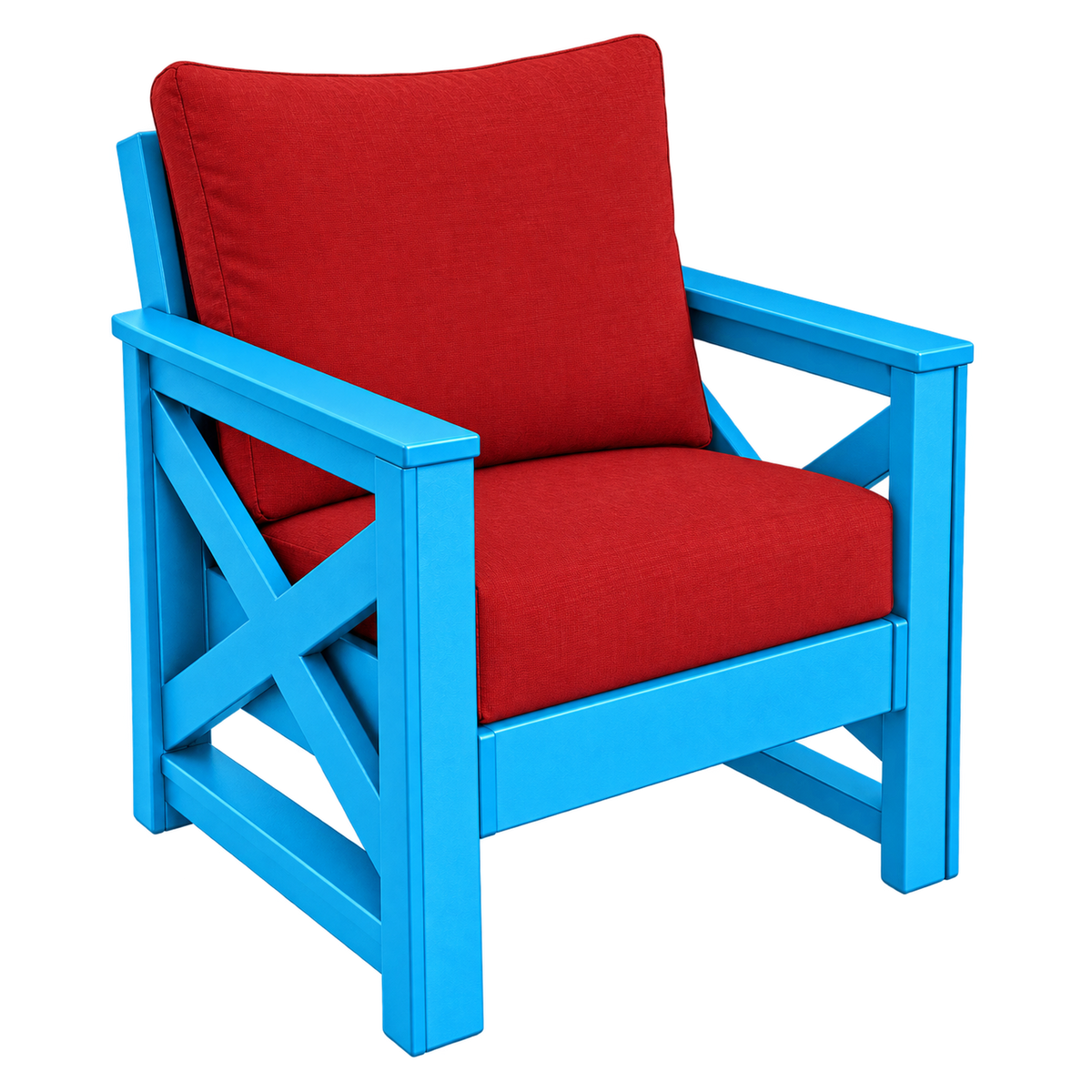Modern Outdoor X Arm Chair