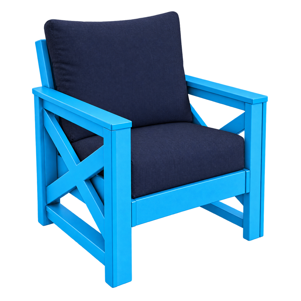 Modern Outdoor X Arm Chair