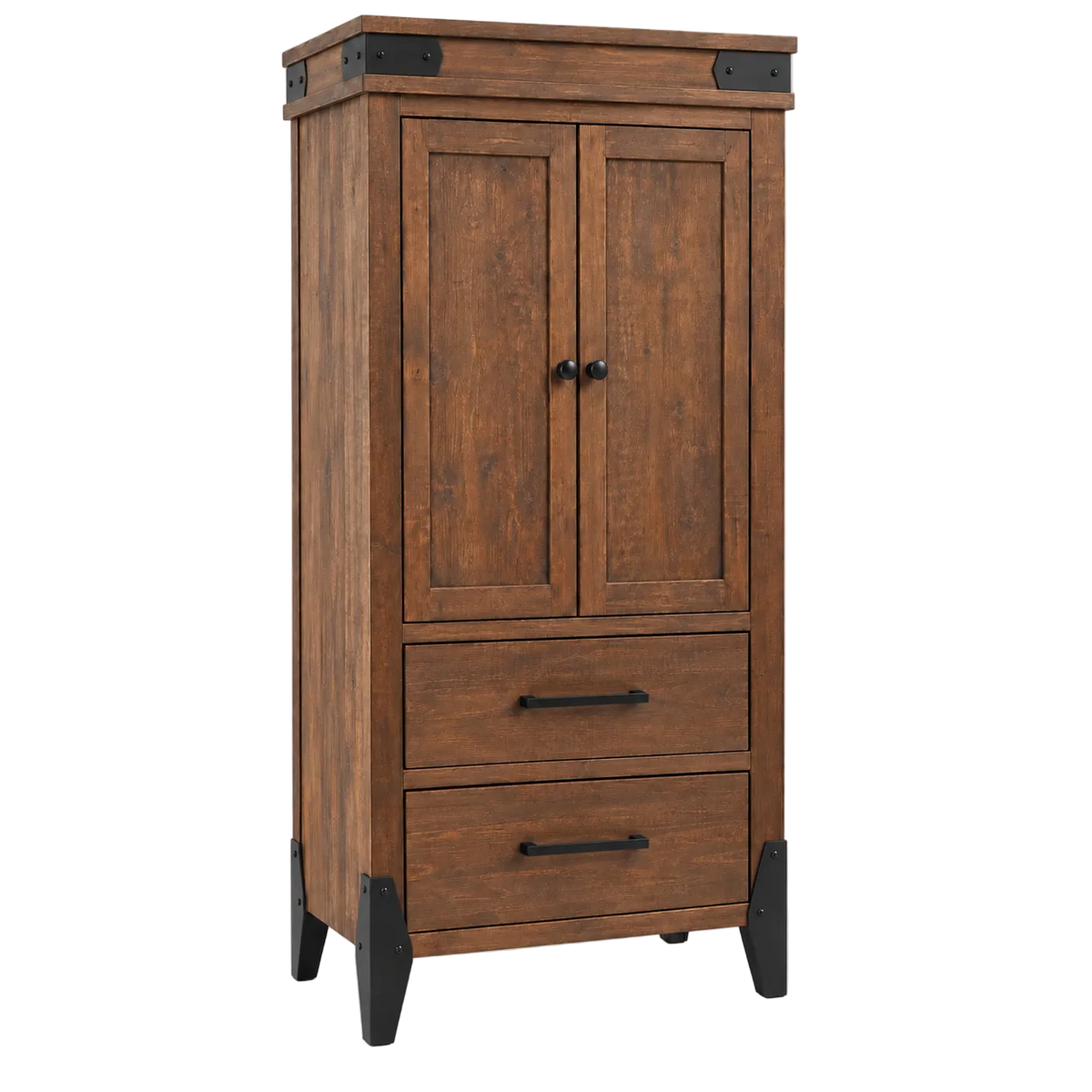 Flat Iron  Plain Top Armoire 36"W