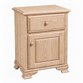 Country Lane  1 Drawer, 1 Door Nightstand 20"W