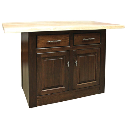 Live Edge  Island w/ Drawers 57"W