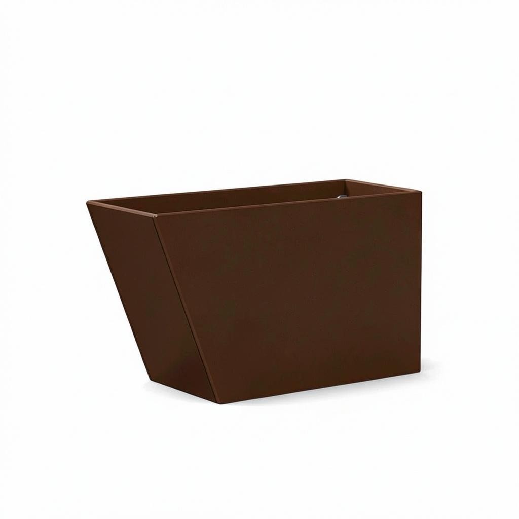 Modern Outdoor Jut Planter Box 18"H