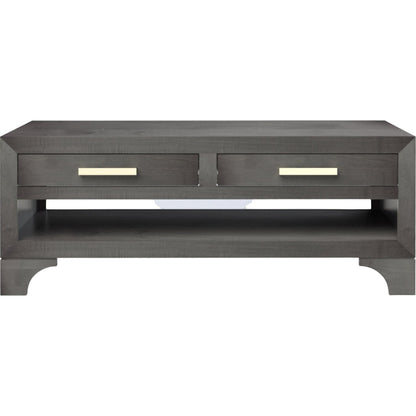 Tribeca  Coffee Table w/2 Drawers & Shelf